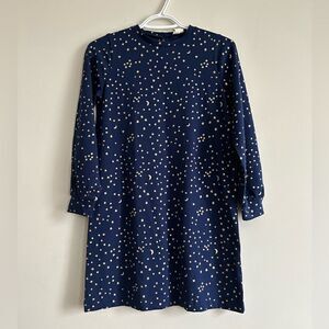 NWT Crewcuts Girls Stars Long Sleeves Dress